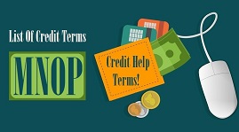 List Of Credit Terms M N O P